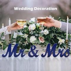 Mr Mrs Wedding Sign Rustic Table Decor Engagement Decorations Christmas Gift New