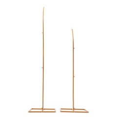Set of 2 Gold Metal Wedding Arch Rack Flowers Frame Stand Party Backdrop Decor