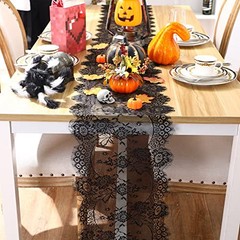 12 Pcs Black Lace Table Runners Rustic Wedding Table 14 x 120 Inch Classic