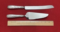 Tiffany & Co JARDIN 2 Pc Cake Serving Set W/box Sterling Handle