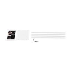 10Pcs Acrylic Clear Vase, 7.9×7.9×23.6In Rectangular Flower Display Stand,