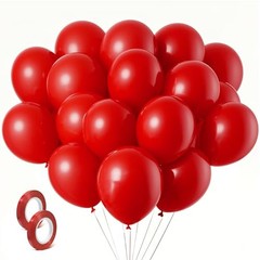 Balloons Birthday Decorations 160 Pack Round Latex Balloons for 5 inch Red