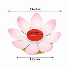 10 Lotus Flower 5″ ASSORTED Colorful Tealight Floating CANDLES Party Decorations