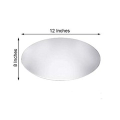 Balsa Circle 4 Oval 8-Inch x 12-Inch Glass Mirrors for 12″, Clear