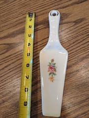 Vintage Decorative Porcelain Cake Server Cutter Holiday Wedding Birthday Etc.