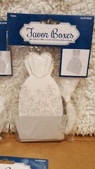 30 Bride Dress Paper Wedding Favor Box Gift Boxes, Dress Only