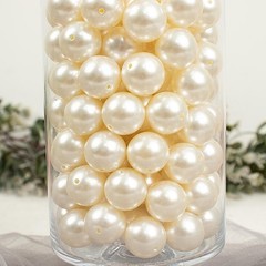 20 mm Ivory Large FAUX PEARL BEADS Wedding Party Crafts Decorations VASE FILLERS