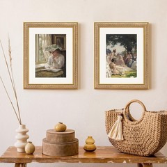 11×14 Picture Frame for 8×10 Photo with White Mat, HD Real Glass 11×14 Vintag…