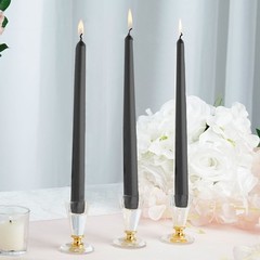 10″ tall Black Premium Taper Candles Wedding Centerpiece Decorations WHOLESALE