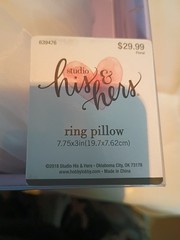 White Satin Bowknot Ring Bearer Pillow Cushion Ceremony Wedding