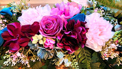 Jewel Toned Party Centerpieces Lot of 10 Table Arrangements + 10 Lace Runners