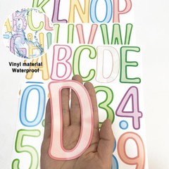 20 Sheets Alphabet Stickers 4 in Letter and Numbers Stickers 240PCS self-Adhe…