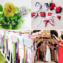 10mm Colorful Satin Ribbons Gift Fabric Ties Decorative Ribbons 22 Meters Roll