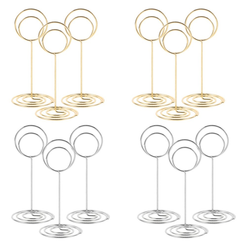12 Pcs Place Card Holders for Weddings Table Number Stands Cardholder