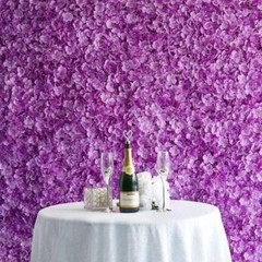 4 Purple Hydrangea Flowers Mat Wall Backdrop Panels Wedding Party Decorations