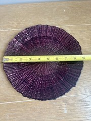 Set Of 8 Purple Reef Charger Plates 9” Round – Wedding & Event