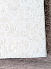 Vtg New Hallmark Wedding Anniversary Keepsake Album White Tassel Paisley Brocade