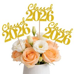 12 Pcs Graduation Decoration 2026 Centerpieces For Tables Gold Party Decor