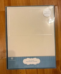 🌺NEW Gartner Studios Ivory & Pearl 50count + Extra 32 Half Fold Program Paper