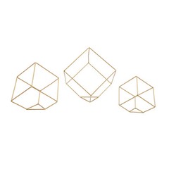 12 Pcs Gold Geometric Flower Stands for Elegant Wedding Centerpieces