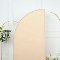 6×3 feet Matte Fitted Spandex Half Moon Arch Backdrop STAND COVER Party Events