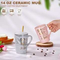 50 Together Mug Set for Couples, Perfect for Valentine’s or Anniversary