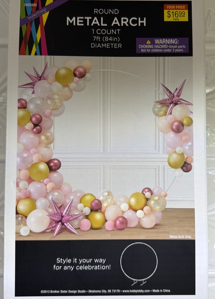 Round Metal Arch 7 Ft Diameter(84”)