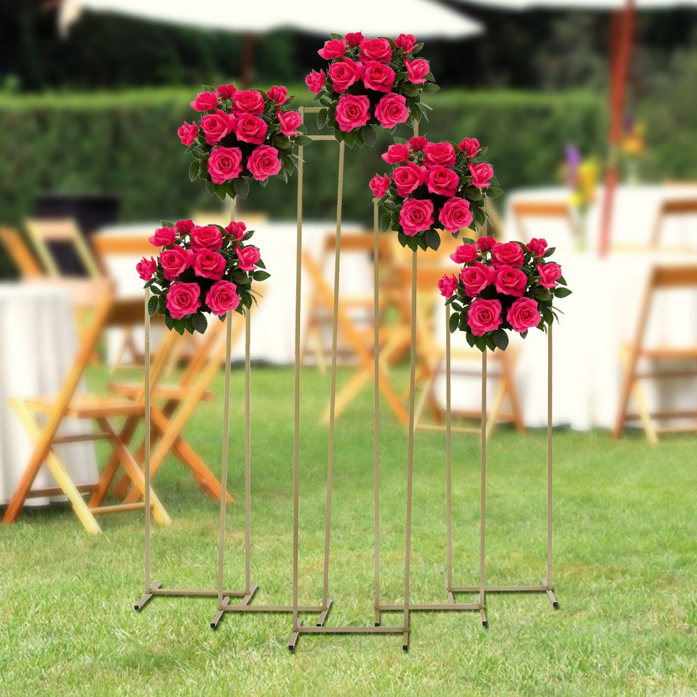 5 PCS Floral Stands, 125/125/155/185/205cm Plants Stands, Wedding Flower Stands