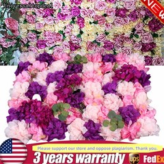 6*Artificial Flower Wall Panel Indoor Outdoor Flower Wall Panel For WeddingDecor