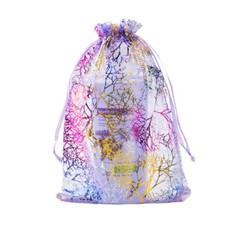 100P Coralline Sheer Organza Gift Bags Candy Jewelry Pouches Wedding Party Favor