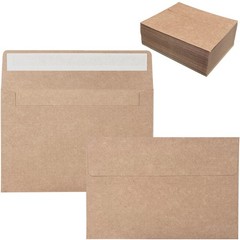 100 Pack 4×6 Envelopes A4 (4.25 x 6.25 Inches) (100 Pack), Brown