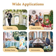 4.9 Feet Wedding Sign Stand Gold Large Tall Welcome Sign Frame For Reception