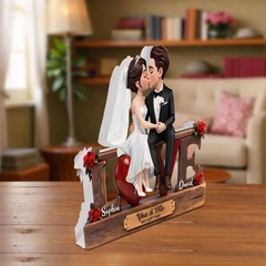 Personalized Wedding Acrylic Block, Wedding Anniversary Gift for Husband Wife, R