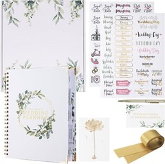 Wedding Planner – Planning Book & Organizer, Bridal Binder w/ Countdown Calendar