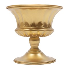 10Pcs 15cm Gold Metal Centerpieces Flower Vase Wedding Anniversary Party Decor