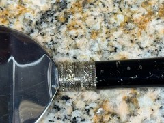 Vera Wang Wedgwood Cake Server Black Handle Stainless Wedding Pie Server