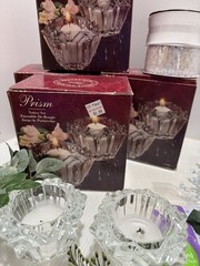 Wedding supplies lot used, Tea Lights, Flowers, Ribbon and Glass stones