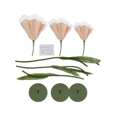 Fake Flowers 3pcs Champagne Wedding Centerpiece Aisle Decor Artificial With Base