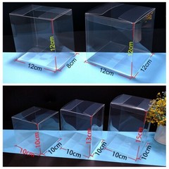 10X Box Clear PVC Plastic Cube Wedding Party Favour Gift Display Transparent BOX