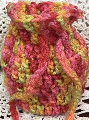 2 Crochet Drawstring Bags Wedding Party Favor Pouch Jewelry Gift Coin Dice Bags