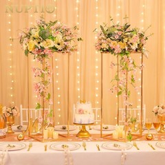 Stunning 31.5 Inch Gold Vases for Centerpieces – Ideal for Weddings & Events