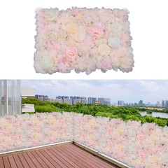 6-Pack Champagne Silk Flower Wall Panels 40 × 60 cm Floral Backdrop