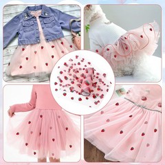 6″ x10 Yards (30 Feet) Strawberry Tulle Rolls for DIY Crafts, Baby Shower, Birth