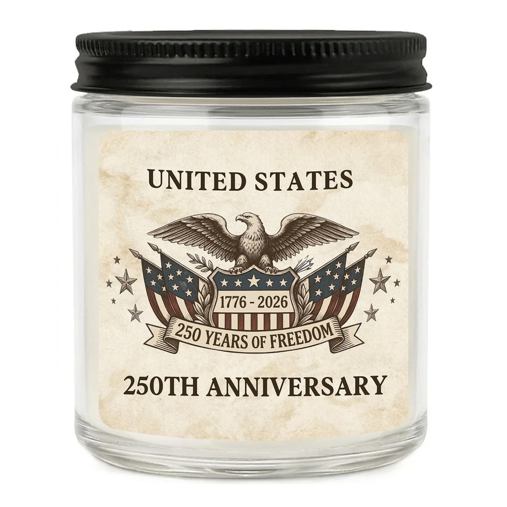 250 Anniversary USA – 4th of July Patriotic Candles 250th Anniversary USA Patrio