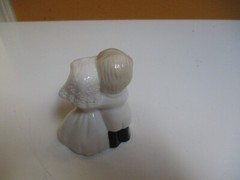 Vintage 1960s- Porcelain Wedding Bride & Groom Glossy Cake Topper Figurine