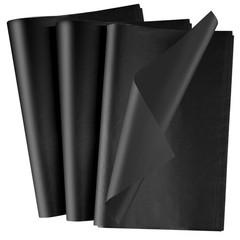 NEBURORA 100 Sheets Black Tissue Paper for Gift Bag 20×14 Inches black