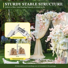 10x10FT Telescopic Pipe &Drape Kit Photography Backdrop Decor Stand Heavy Duty ！