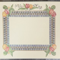 Our Wedding Anniversary Memory Photo Book Vintage 1997 Bridal Gift Floral Empty