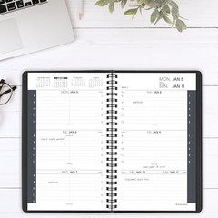 2026 Appointment Book Planner, Weekly, 5″ x 8″, Small, Black 2026 New Edition
