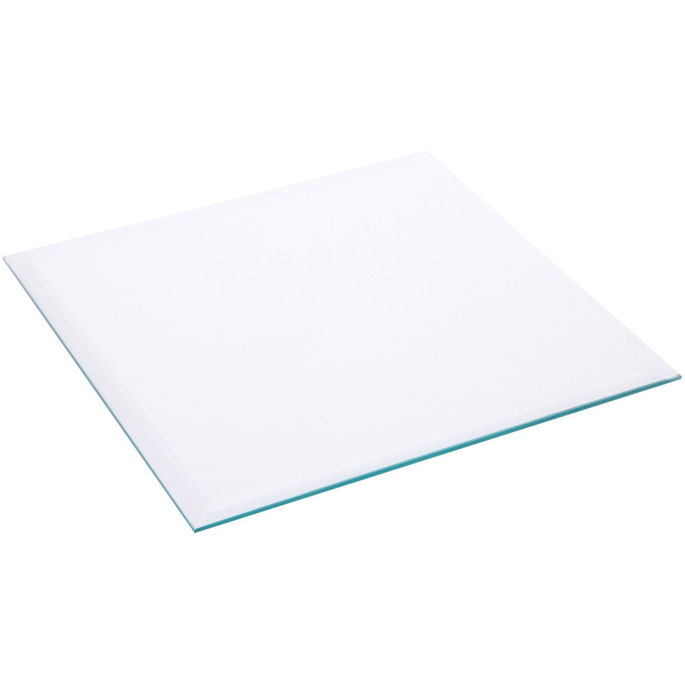 Plymor 10″ Square, 5mm Thick Beveled Clear Glass